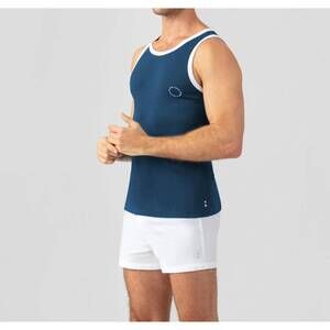 NEW RON DORFF sports ribbed tank top in deep dive